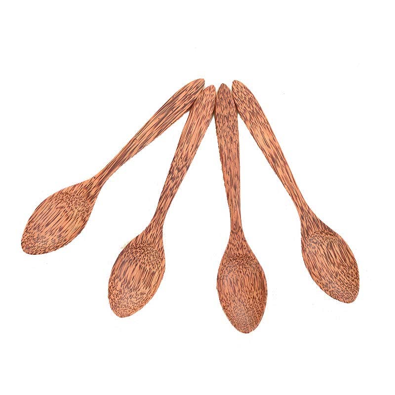 Coconut Wooden Spoons - Wooden spoons, coconut shell spoons, naturally anti-bacterial, eco friendly, utensils, kitchen