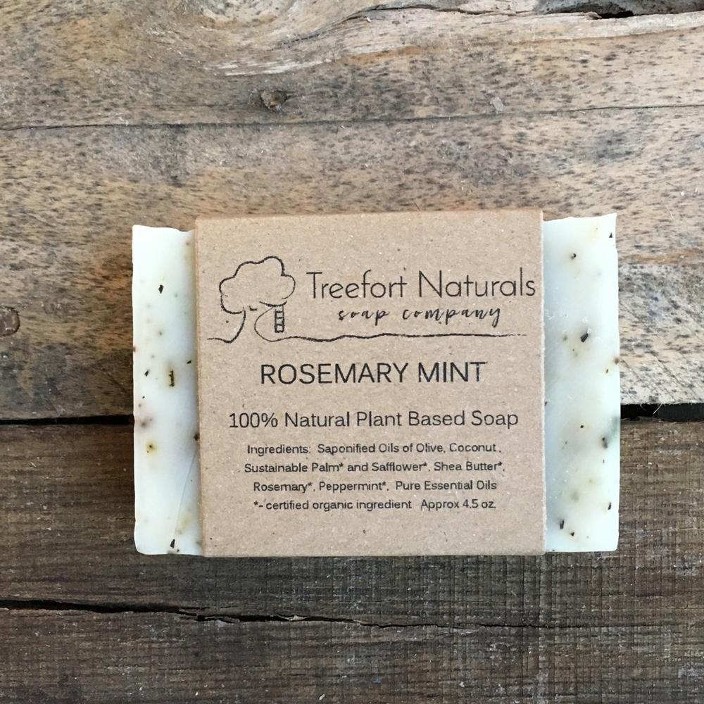 All natural soap bars, handmade, Connecticut, small batch, rosemary mint