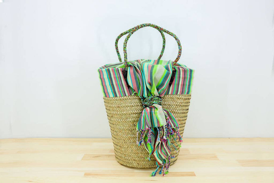 Tote Basket, Natural / Kikapu Lamu Gitzell FairTrade