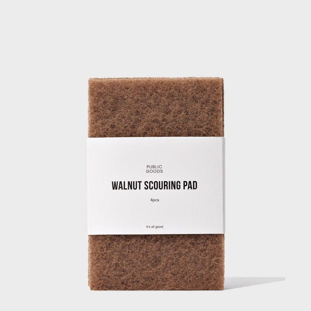 Walnut Scouring Pad 4 ct - Eco Evolution