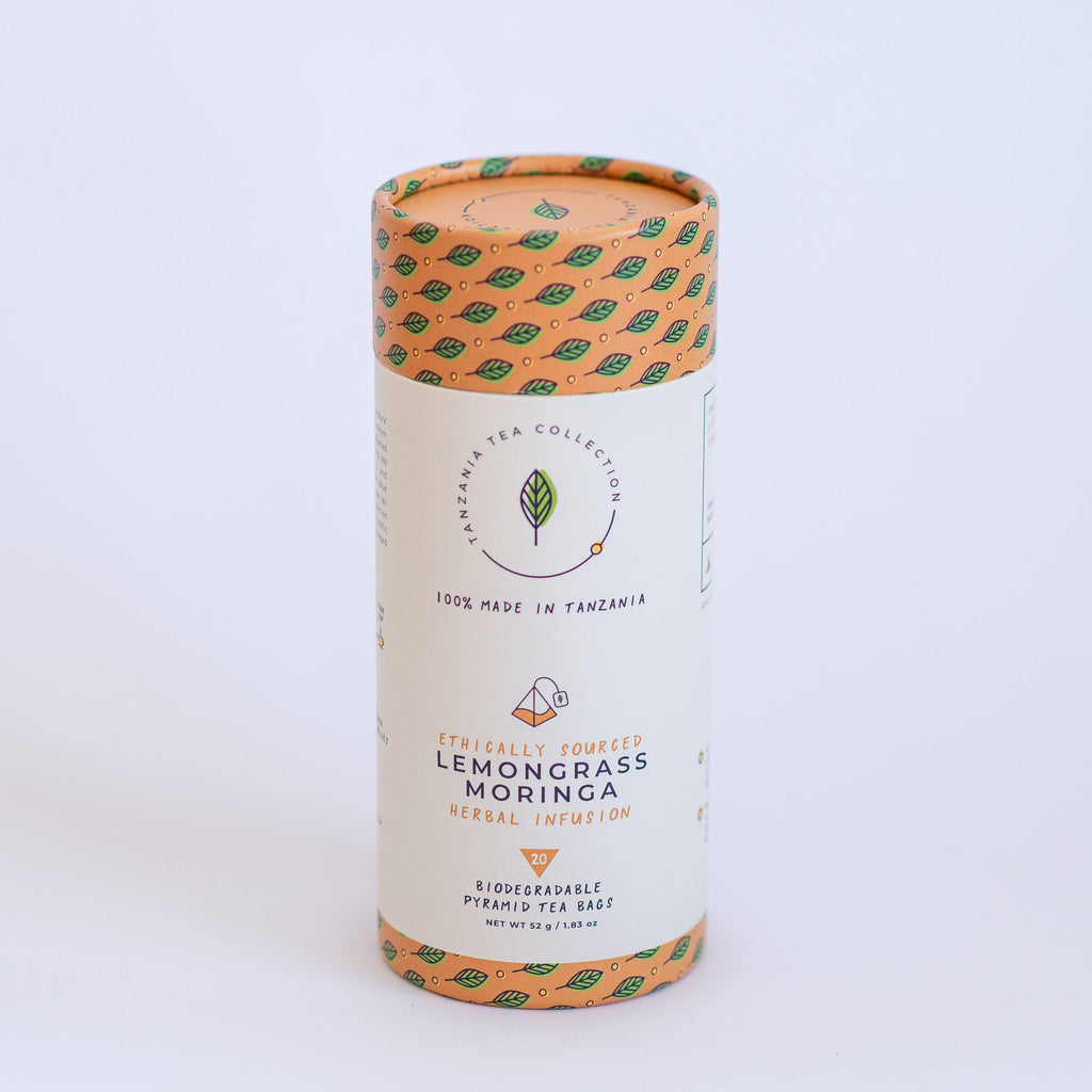 Lemongrass Moringa (20 biodegradable pyramid tea bags) - Eco Evolution