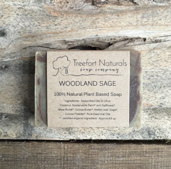 All natural soap bars, handmade, Connecticut, small batch, woodland sage