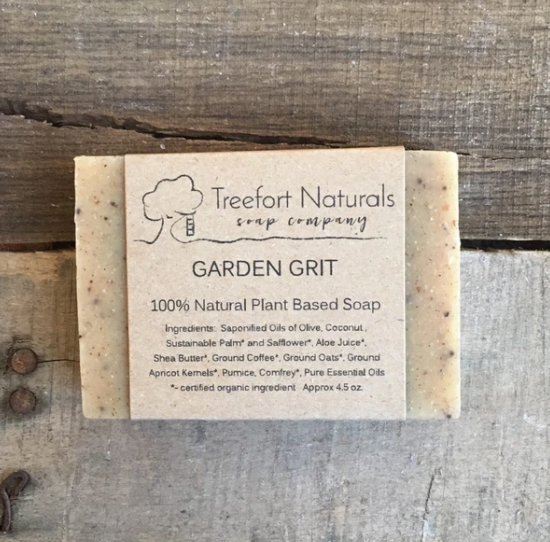 All natural soap bars, handmade, Connecticut, small batch, garden grit