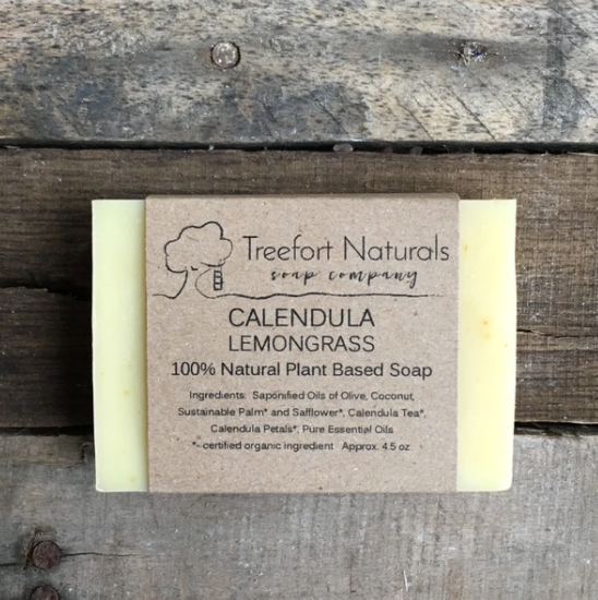 All natural soap bars, handmade, Connecticut, small batch, calendula lemongrass