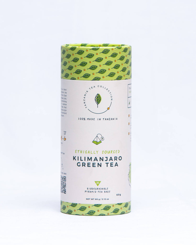 Kilimanjaro Green Tea (20 biodegradable pyramid tea bags) - Eco Evolution