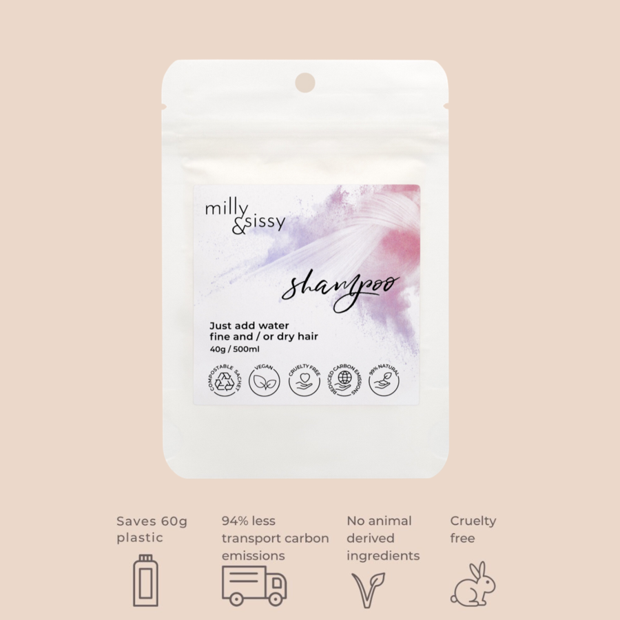 fragranced shower creme, 99% natural ingredients, add water, 500ml, low lather, smooth skin, moisturize, clean, eco friendly, compostable, paper recycling