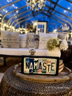 Signs made from License Plates - Eco Evolution