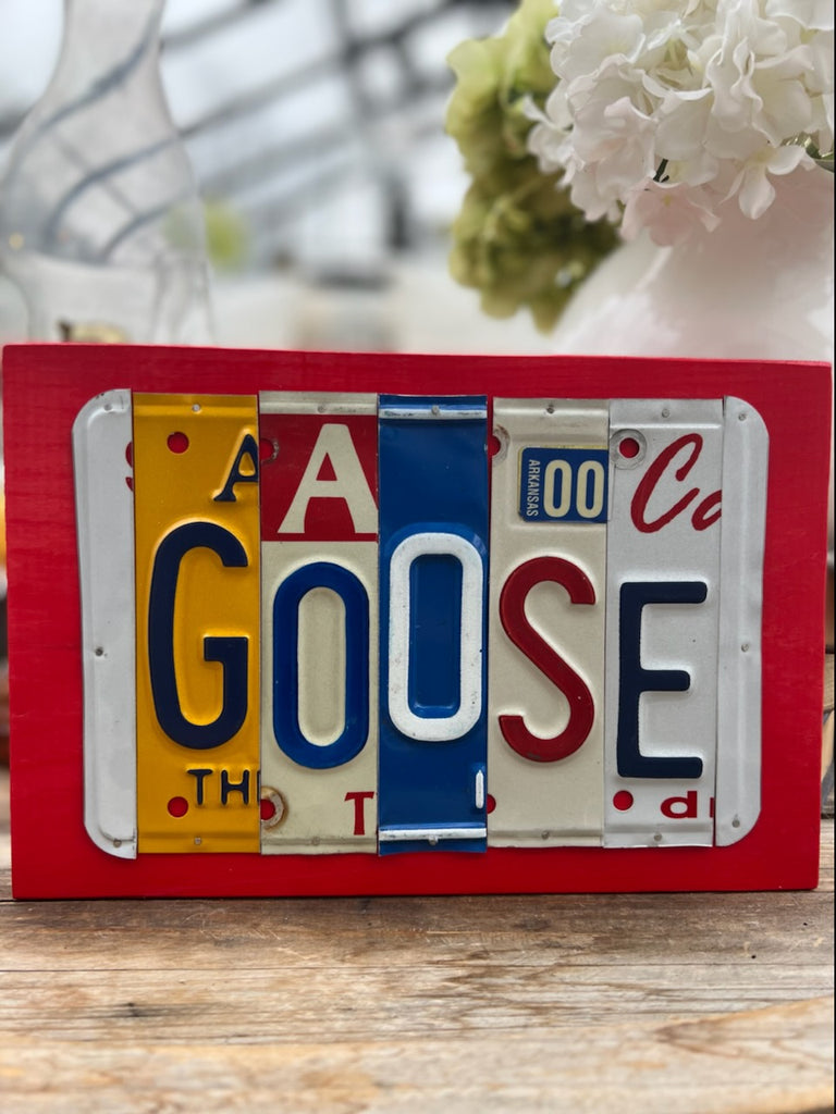 Signs made from License Plates - Eco Evolution