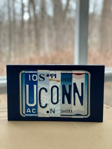Signs made from License Plates - Eco Evolution