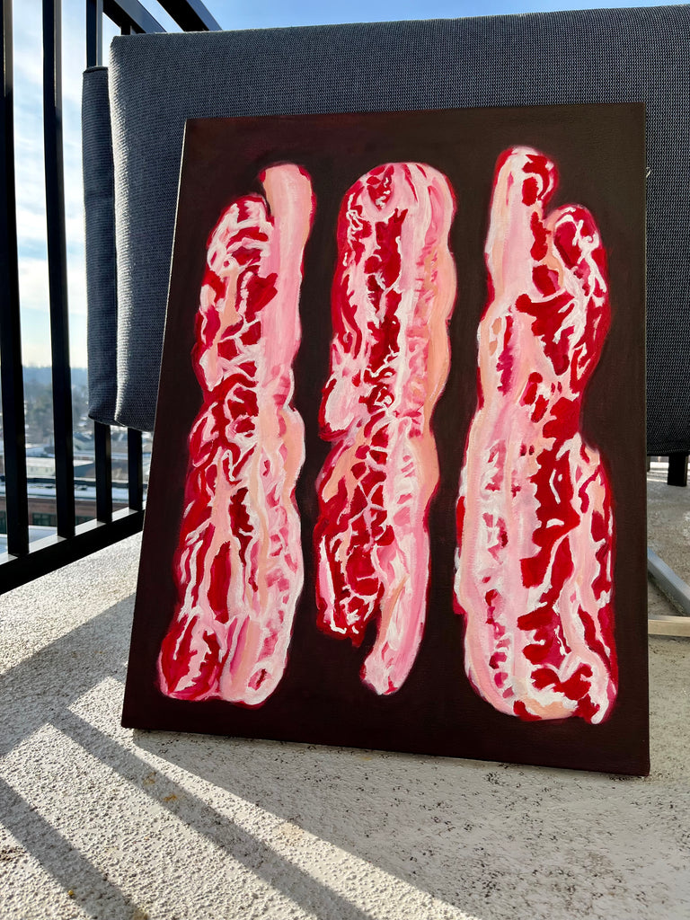 Bacon - Painting by Anissa Fritz - Eco Evolution