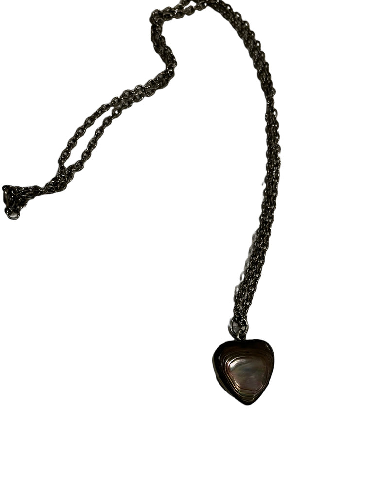 Vintage Abalone Heart Necklace - Eco Evolution