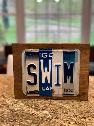 Signs made from License Plates - Eco Evolution