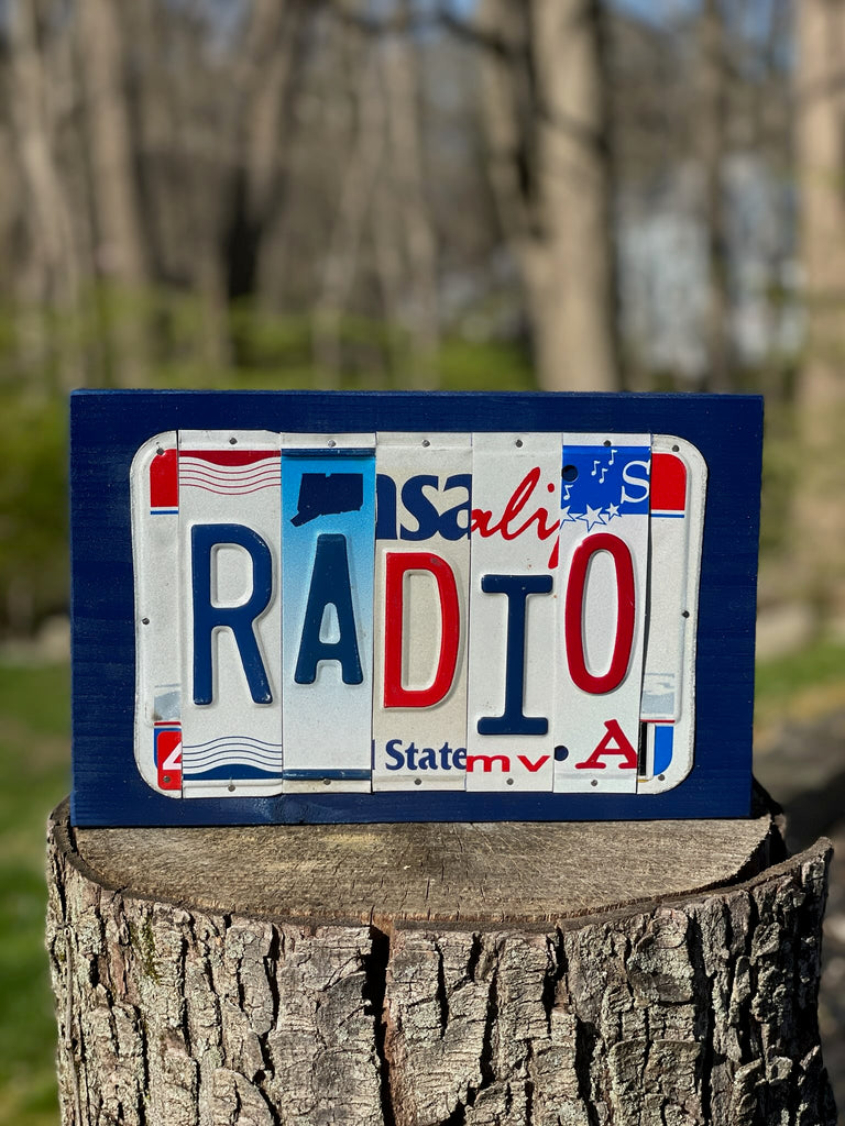 Signs made from License Plates - Eco Evolution