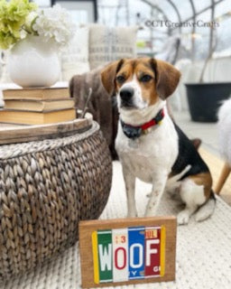 Signs made from License Plates - Eco Evolution