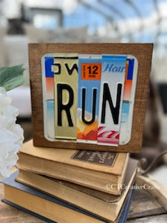 Signs made from License Plates - Eco Evolution