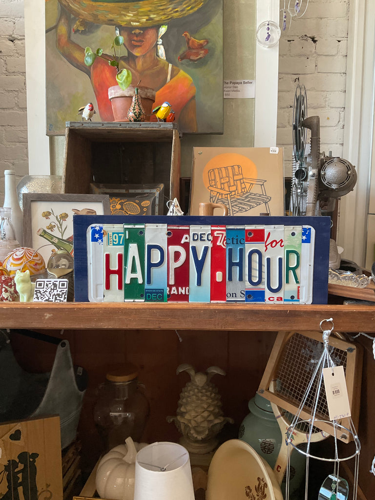 Signs made from License Plates - Eco Evolution
