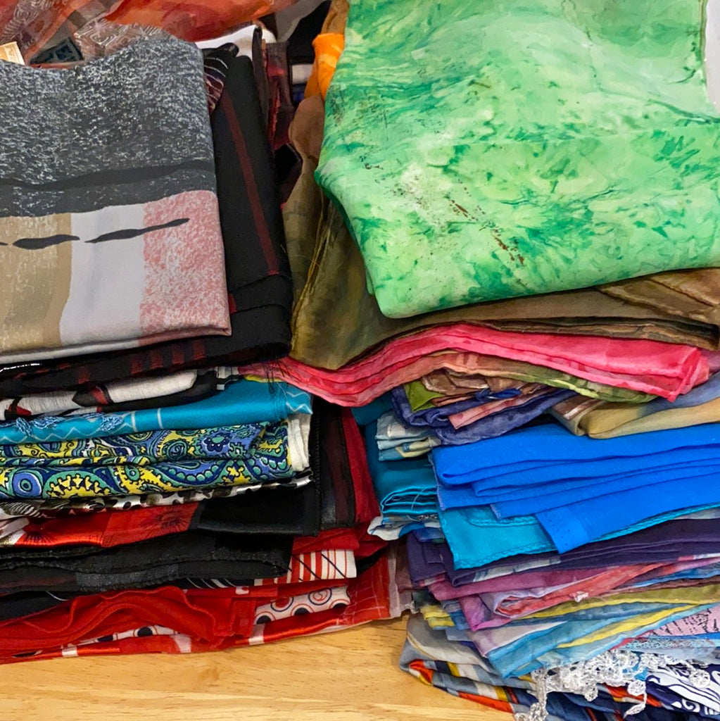 Silk scarves for gift wrapping - Eco Evolution