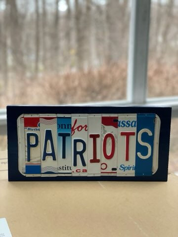 Signs made from License Plates - Eco Evolution