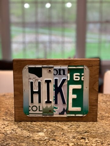 Signs made from License Plates - Eco Evolution