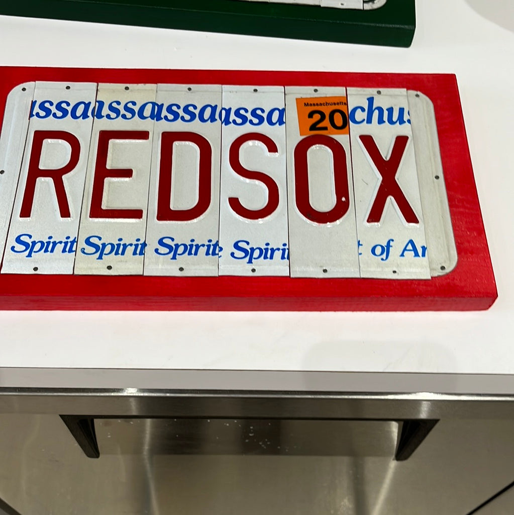 Signs made from License Plates - Eco Evolution