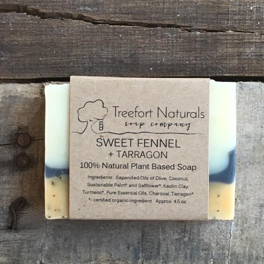 All natural soap bars, handmade, Connecticut, small batch, sweet fennel + tarragon
